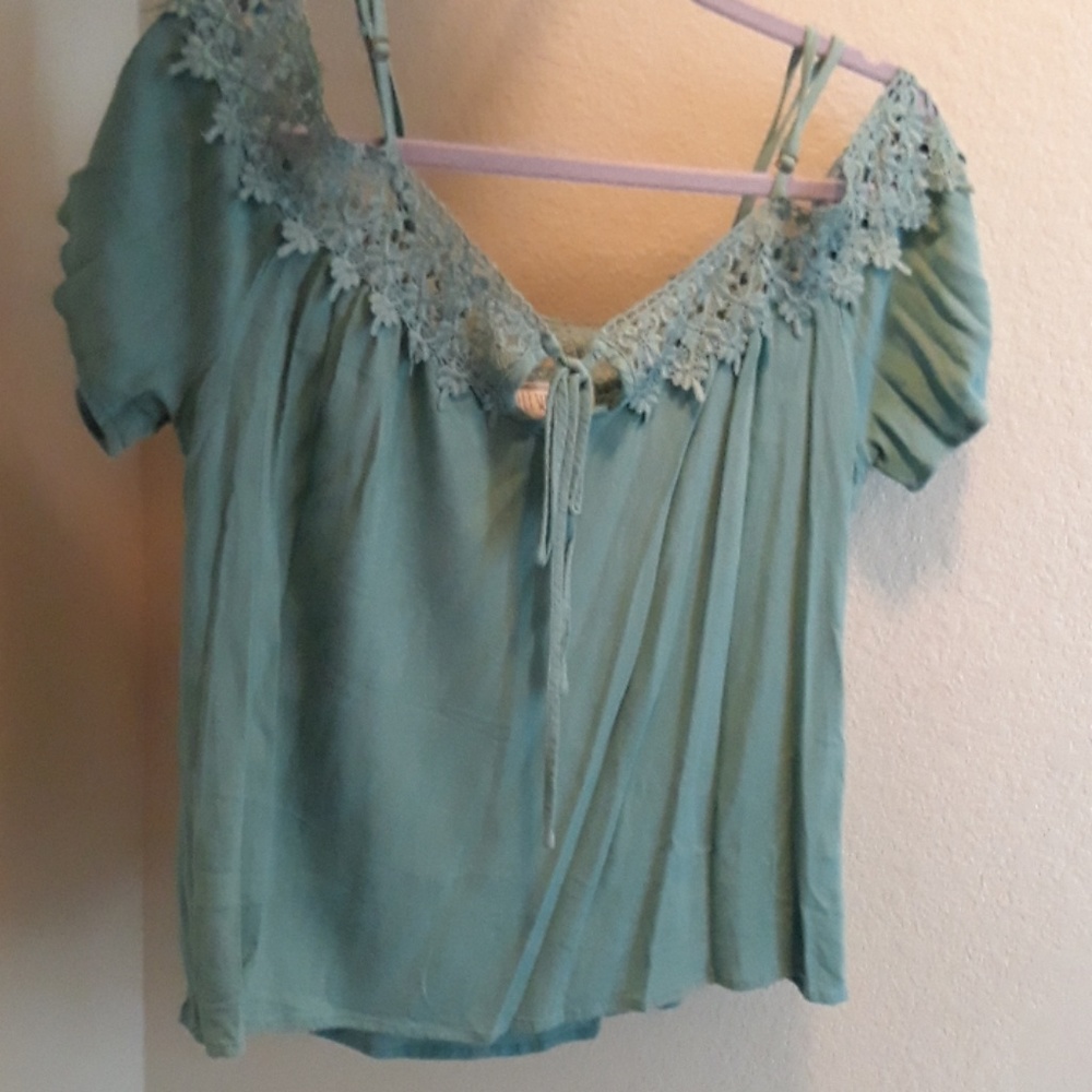 Off the shoulder flowy top